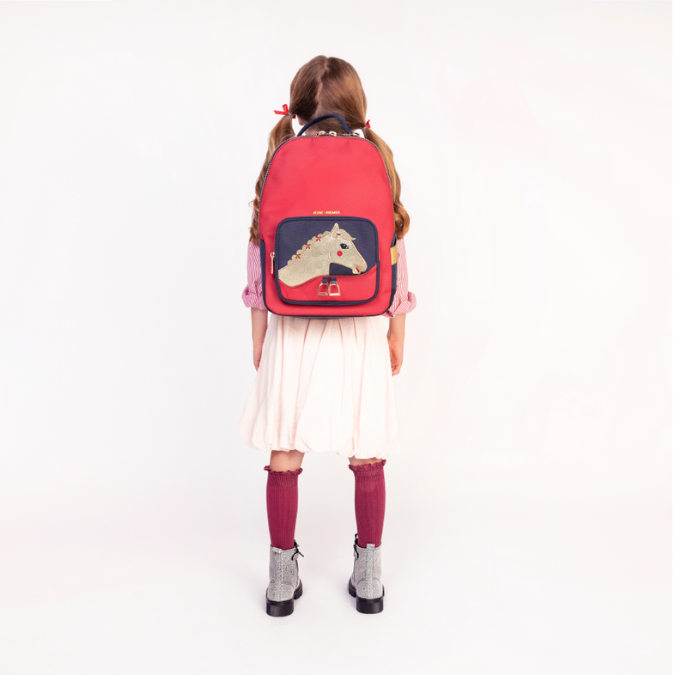 Trendy backpack for children from 6 years. The Jeune Premier New Bobbie Saddle Bag is a rework of the classic Bobbie model.