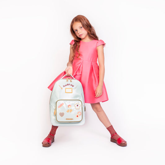 Child wearing Jeune Premier New Bobbie backpack Le Petit Chef