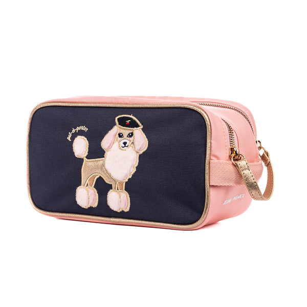 The Travel Pouch by Jeune Premier is a compact, stylish accessory with two zippers for easy organization. It’s the perfect travel companion!