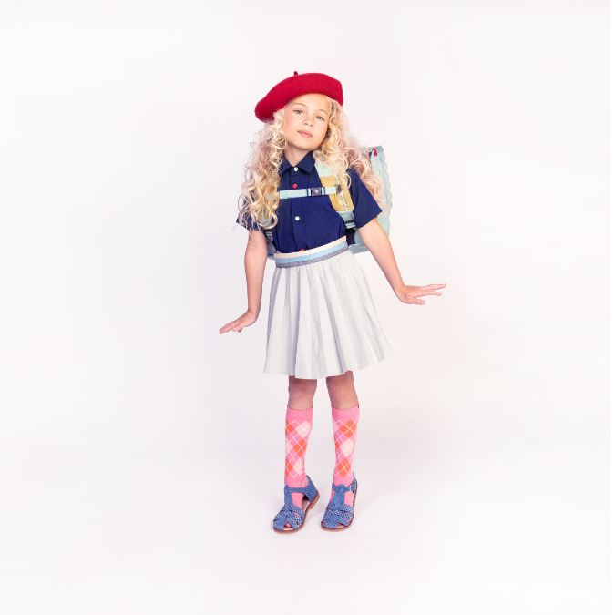 Trendy schoolbag for children from 6 to 8 years old. This Jeune Premier It Bag Midi Popcorn is a real back-to-school essential.