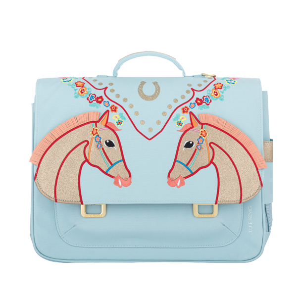 Check out the Jeune Premier bestseller: the It Bag Midi schoolbag, a true back-to-school essential. This high quality schoolbag with a beautiful Cavalerie Florale design is ideal for girls aged 6 to 8 years.