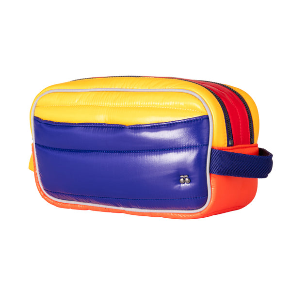 The Travel Pouch by Jeune Premier is a compact, stylish accessory with two zippers for easy organization. It’s the perfect travel companion!