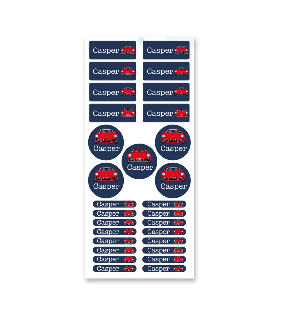 Name Label Set - Porsche