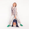 Boy carrying Jeune Premier City Bag King of the Cobbles, 3-in-1 school gym and city bag for all ages