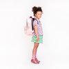 Jeune Premier New Bobbie Berry Cute – ergonomic school backpack for girls aged 6+, pink berry print, made from recycled materials