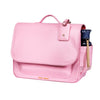 Recycled PET fabric and water bottle holder detail, Jeune Premier It Bag Midi Blush