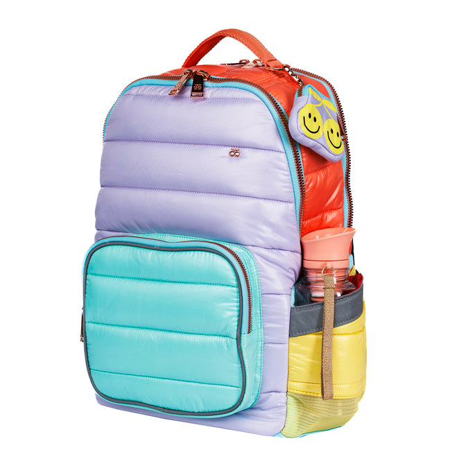 Jeune Premier New Bobbie Puffer Pastel Party – ergonomic school backpack for girls aged 6+