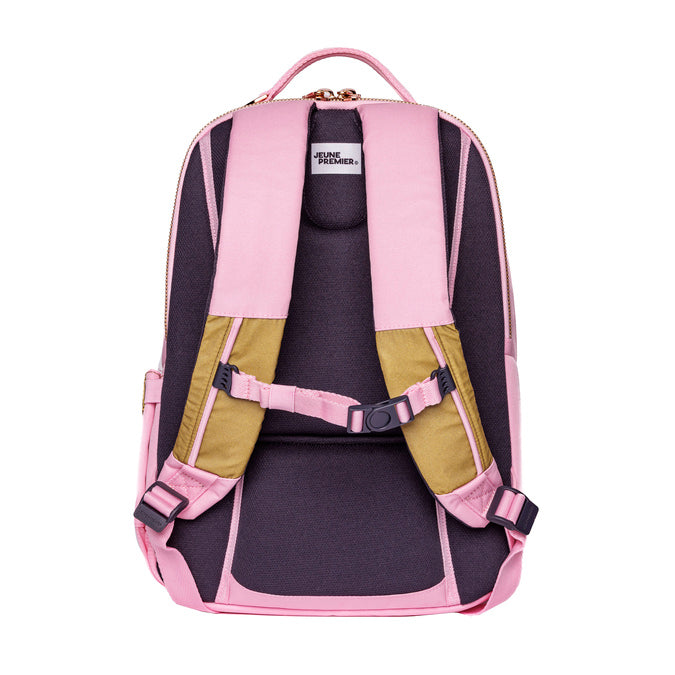 Jeune Premier New Bobbie school backpack Mermaids - back view with chest straps