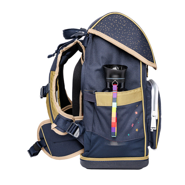 Jeune Premier Ergomaxx + Schultüte Set Unicorn Gold – ergonomic school backpack and matching 70cm school cone bag for girls, unicorn design