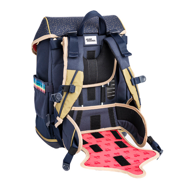Jeune Premier Ergomaxx + Schultüte Set Unicorn Gold – ergonomic school backpack and matching 70cm school cone bag for girls, unicorn design