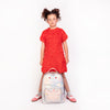 Jeune Premier New Bobbie Magic Elf – ergonomic school backpack for girls aged 6+, pastel pink design, made from recycled materials