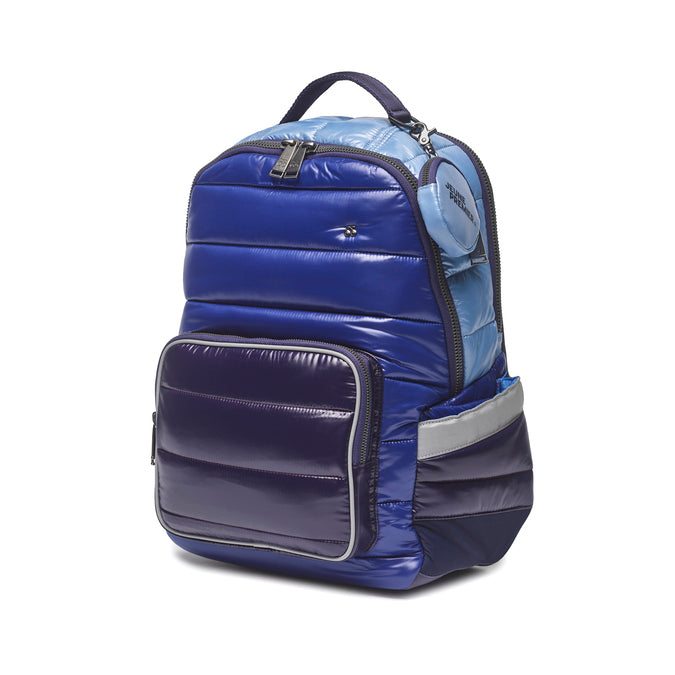 Jeune Premier New Bobbie school backpack Puffer Blue - side view