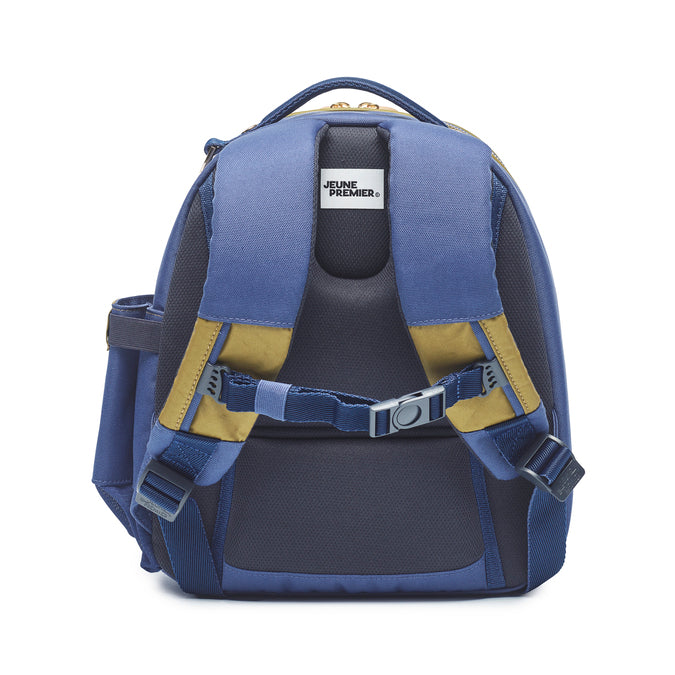 Jeune Premier Backpack Ralphie Disco Dip – ergonomic toddler backpack for girls aged 2–5, back view with chest strap