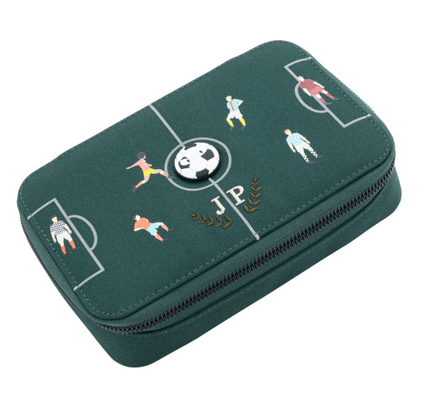 Trendy pencil case with two separate lockable compartments, in collaboration with Maped®