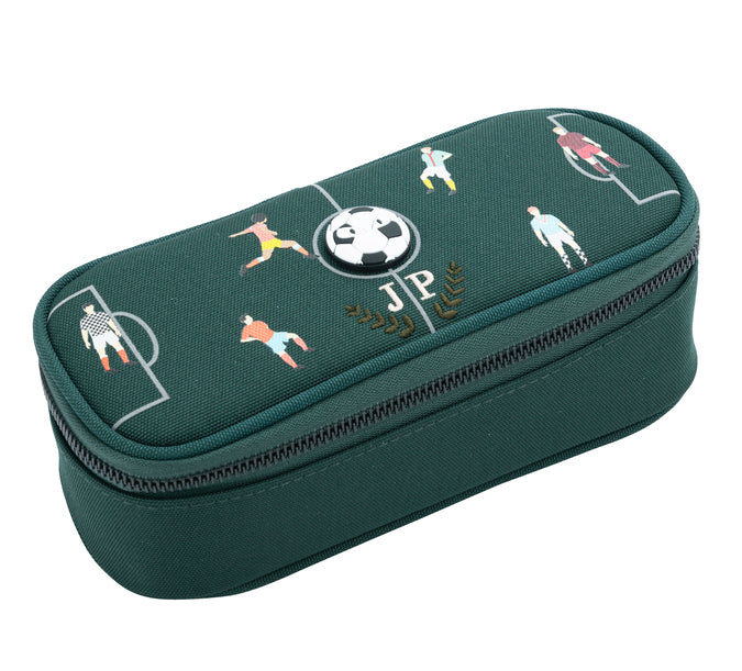 Jeune Premier FC Jeune Premier pencil box with dark green football design for boys