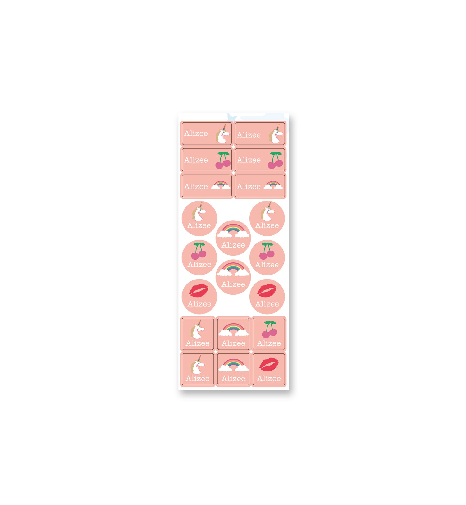 Clothing Label Set - Lady Gadget Pink