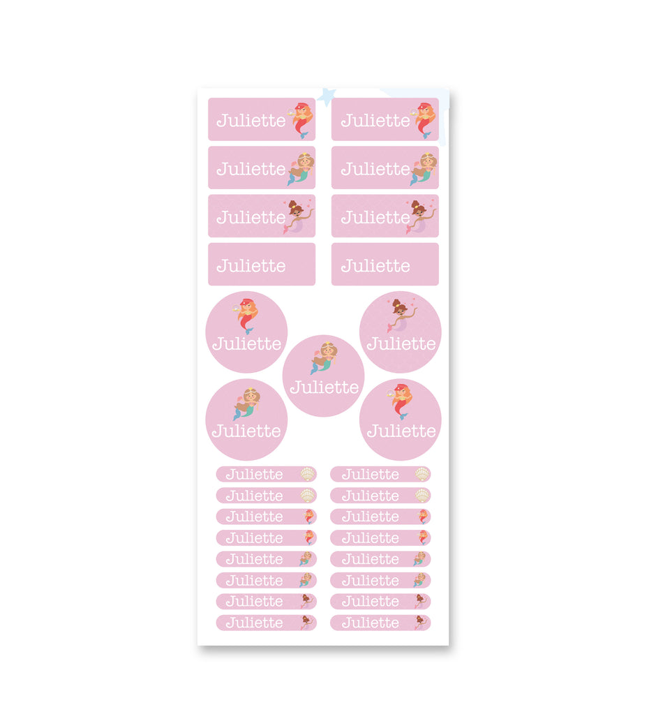 Name Label Set - Mermaids