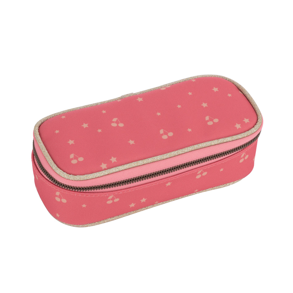 Federmappen Box - Cherry Glitter Pink